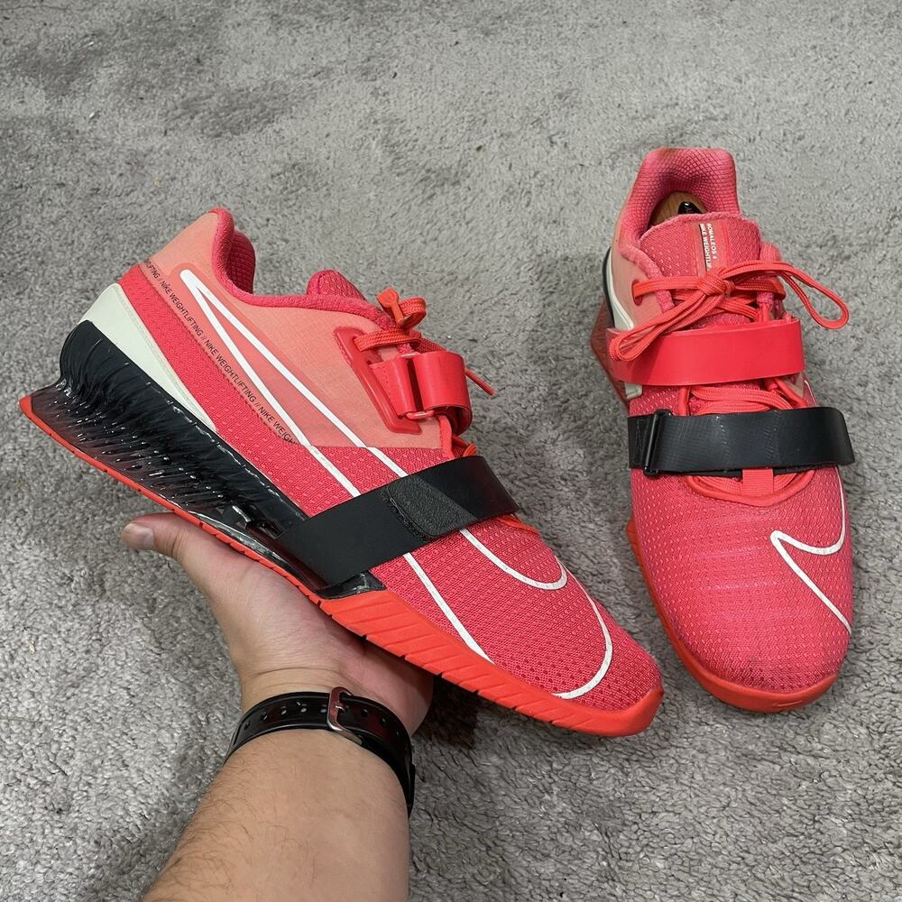 Nike Romaleos 4 Weightlifting Shoes Men’s Size 13 Laser Crimson Red CD3463 660